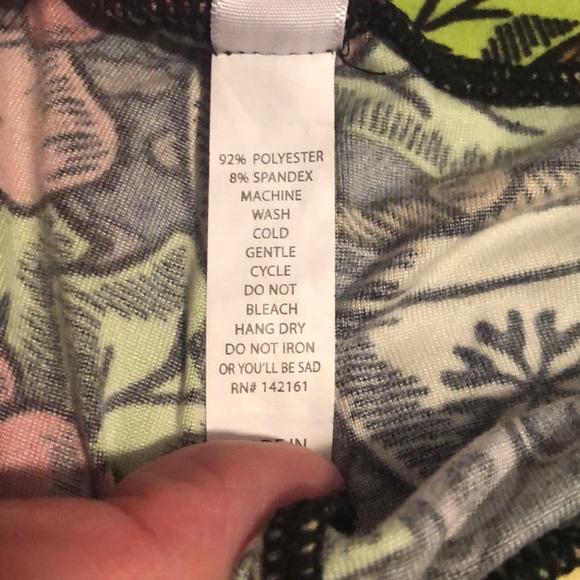 Lularoe one size leggings Christmas gifts bows bells black gold pink pants - Picture 7 of 7